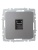 Розетка компьютерная СП RJ45 кат.6 BRITE РК11-БрС механизм сталь IEK BR-K10-2-K46