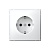 Розетка ArtGallery 16А с заземл. быстрозажим. клем. механизм бел. SE GAL000143S