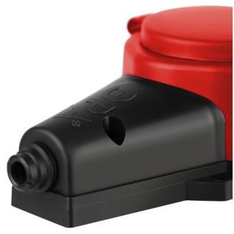 Колодка 3-м с заземл. 16A IP44 KX-3e-RED-IP44 каучук. красн. Эра Б0068393