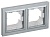 Рамка 2-м IP44 BRITE РУ-2-БрА-44 алюм. IEK BR-M22-44-K47