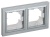 Рамка 2-м IP44 BRITE РУ-2-БрА-44 алюм. IEK BR-M22-44-K47 Рамка 2-м IP44 BRITE РУ-2-БрА-44 алюм. IEK BR-M22-44-K47