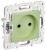 Розетка SKANDY 10А без заземл. защ. шторки SK-R01G мятный IEK SK-R13-10-K06