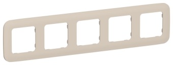 Рамка 5-м СП FLITE РУ-5-А-ФлЛ льняной IEK FI-M52-31-20-K88