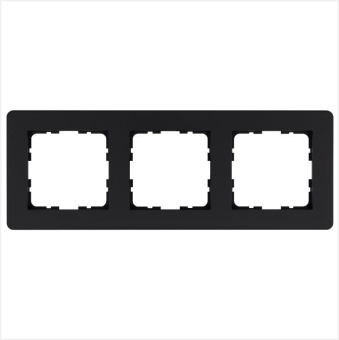 Рамка 3-м G-Flex черн. матов. soft touch Jasmart G1103PB