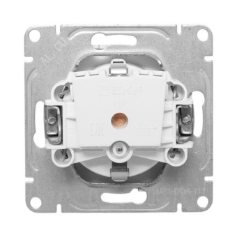 Розетка СП Эпика 16А с заземл. защ. шторки механизм алюм. EKF UP1-SOA-111