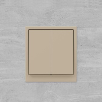 Кнопка 2-кл. KANT ванильн. марципан DKC 7015154