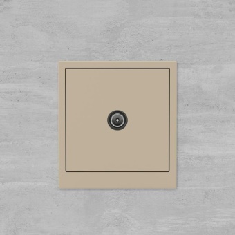 Розетка телевизионная проходная TV KANT ванильн. марципан DKC 7015513