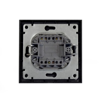 Выключатель 1-кл. СП Бриллиант 10А IP20 с подсветкой в сборе графит Universal 7947397-Gr