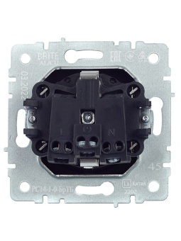 Розетка 1-м СП BRITE РС14-1-0-БрТБ 16А с заземл. защ. шторки механизм бронза IEK BR-R14-16-K45