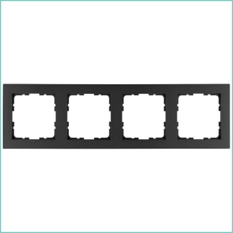 Рамка 4-м G-Classic антрацит Jasmart G1004B