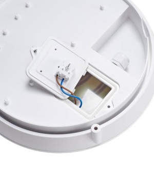 Светильник светодиодный WP 25 C 20W OP 940 D300 EL WH 300х300х93мм 20Вт 4000К IP66 пылевлагозащ. ЖКХ с БАП 1.5ч бел. Русский Свет 15072523333