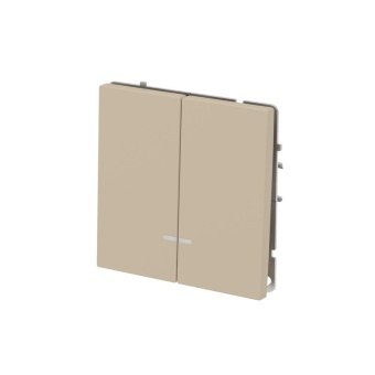 Переключатель 2-кл. KANT с подсветкой ванильн. марципан DKC 7015144