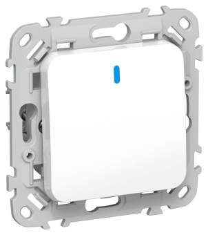 Выключатель 1-кл. СП FLITE ВС11-1-1-ФлБ 10А с индикацией механизм бел. IEK FI-V10-1-10-1-K01