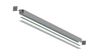 Светильник светодиодный CUBO 36 4000 opal-sand IP20 750х80х50 CRI80 подвесной черн. CSVT ЦБ-00003760