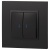 Выключатель 2-кл. СП Elegance 14-1105-05 10А IP20 250В 10AX с подсветкой механизм антрацит Эра Б0034241