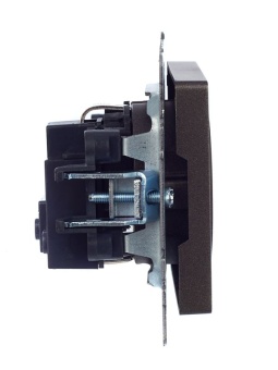 Розетка 1-м СП BRITE РС14-1-0-БрТБ 16А с заземл. защ. шторки механизм бронза IEK BR-R14-16-K45