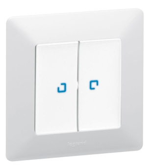 Выключатель 2-кл. СП Valena In'matic 10А IP20 250В безвинт. зажимы механизм сер. Leg 752005