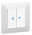Выключатель 2-кл. СП Valena In'matic 10А IP20 250В безвинт. зажимы механизм сер. Leg 752005