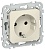 Розетка СП FLITE РС11-1-ФлСл 16А с заземл. без защ. шторок безвинтовое крепление механизм сливочный IEK FI-R11-16-1-K86