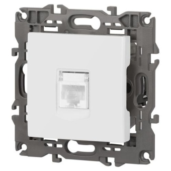 Розетка компьютерная Elegance 14-3107-01М RJ45 матов. бел. Эра Б0065763