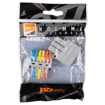 Клемма монтажная СМК PTC-3P 4236 BL/2 450В 32А 0.08-2.5(4.0)кв.мм JazzWay 5073807