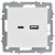 Розетка BRITE РЮ11-1-БрАБ 18Вт USB A+C механизм арктич. бел. IEK BR-U22-018-K91 Розетка BRITE РЮ11-1-БрАБ 18Вт USB A+C механизм арктич. бел. IEK BR-U22-018-K91