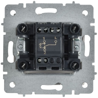 Выключатель проходной 1-кл. СП BRITE ВС10-1-7-БрАБ 10А с индикацией механизм арктич. бел. IEK BR-V12-1-10-K91