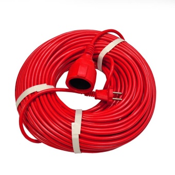 Удлинитель-шнур 1х50м без заземл. 10А IP20 2.2кВт ПВС 2х1 DOMTOK 2505