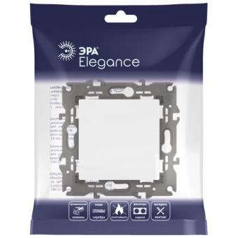 Переключатель перекрестный Elegance 14-1108-01М IP20 250В 10АХ матов. бел. Эра Б0065805