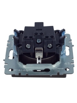 Розетка 1-м СП BRITE РС14-1-0-БрТБ 16А с заземл. защ. шторки механизм бронза IEK BR-R14-16-K45