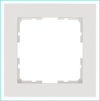 Рамка 1-м G-Classic бел. глянцевый Jasmart G1001W