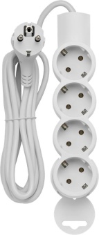 Удлинитель 4х3м с заземл. 10А IP20 ПВС 3х0.75 REV 32012 0