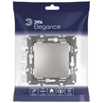 Переключатель Elegance 14-1103-16 250В 10АХ титан Эра Б0065792