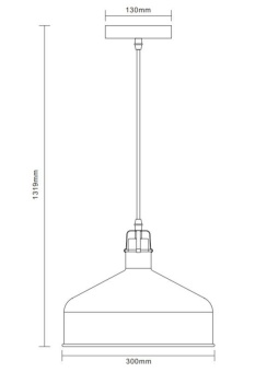 Светильник PL-425L С62 подвес. Amsterdam 1хE27 60Вт 230В черн.+медь Camelion 13029