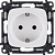 Розетка 1-м СП Valena Allure 16А IP20 250В 2P+E винт. клеммы с лицев. панелью механизм бел. Leg 753724