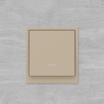 Переключатель 1-кл. KANT с подсветкой ванильн. марципан DKC 7015143