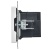 Розетка BRITE РЮ10-1-БрАБ USB A+A 3.1А механизм арктич. бел. IEK BR-U21-D31-K91