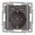 Розетка 1-м СП Accent 6-410-09 16А IP20 250В P+E Schuko + 2хUSB защ. шторки титан Intro Б0063711