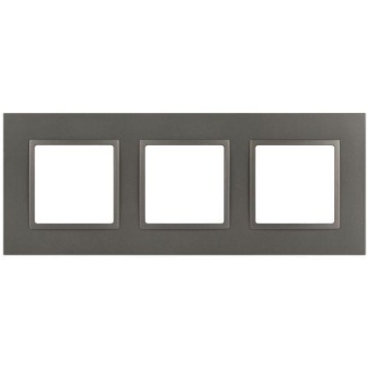 Рамка 3-м Elegance 14-5013-16 Classic для розеток и выключателей титан Эра Б0065827