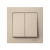 Выключатель 2-кл. AtlasDesign (сх.5) 10AX в сборе песочн. SE ATN001252