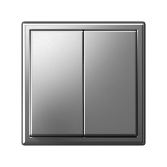 Выключатель 2-кл. ArtGallery (сх. 5) 10AX механизм сталь SE GAL000951