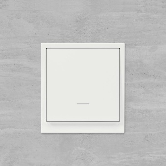 Переключатель 1-кл. KANT с подсветкой бел. магнолия DKC 7000143