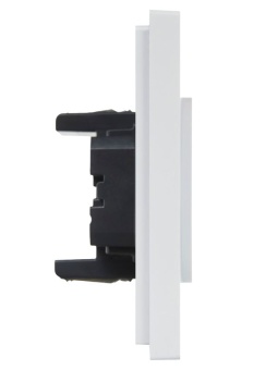 Розетка 2-м СП FORTE&PIANO FP226 10А без заземл. без защ. шторок безвинт. крепл. бел. IEK FP-R20-10-1-K01