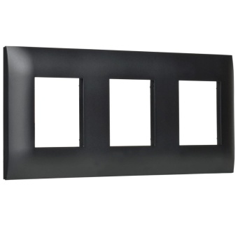 Рамка 3-м SKANDY SK-F03Bl черн. IEK SK-M32-K02