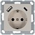 Розетка Shuko 16А с заземл. защ. шторки с 2-мя заряд. устройствами USB тип A+C 25Вт механизм тауп Jasmart G5501USB-25T