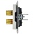 Аудиорозетка 4-м BRITE РА10-БрБ механизм бел. IEK BR-S40-K01