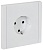 Розетка СП FORTE&PIANO FP216 16А с заземл. без защ. шторок винт. крепл. бел. IEK FP-R11-16-K01