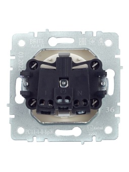 Розетка 1-м СП BRITE РС11-1-0-БрЖ 16А с заземл. без защ. шторки механизм жемчуж. IEK BR-R11-16-K36