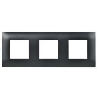 Рамка 3-м SKANDY SK-F03Bl черн. IEK SK-M32-K02