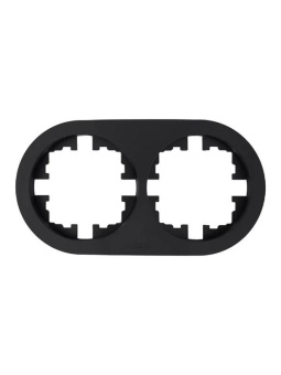 Рамка 2-м OSEN горизонт. круглая черн. бархат LEZARD 744-4200-147